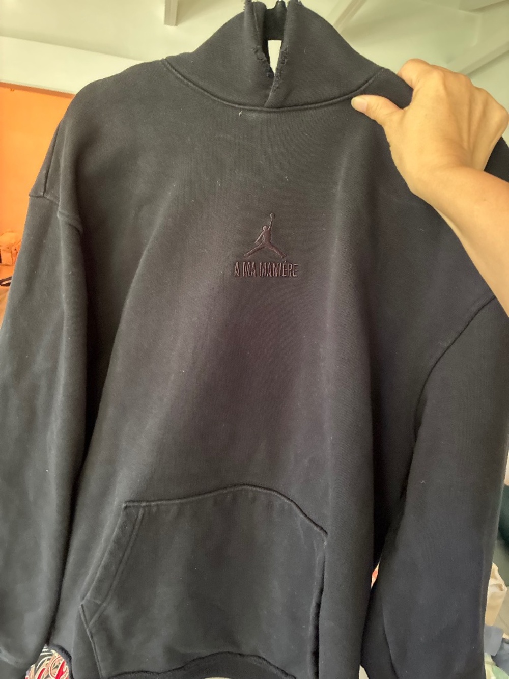 Jordan a Ma Maniere black on black hoodie
